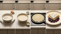 Naleśniki z twarogiem i wanilią – cienkie, elastyczne ciasto dzięki wodzie gazowanej