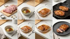 Soczysta karkówka z grilla z czosnkiem i majerankiem — prosty przepis krok po kroku