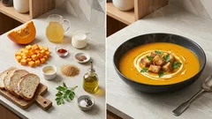 Aksamitny krem z dyni z chrupiącymi grzankami – prosty przepis na jesień