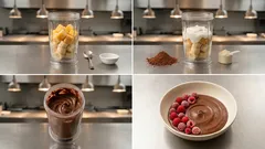 Waniliowo-czekoladowy smoothie bowl na skyru – gęsty, kremowy i gotowy w kilka minut