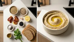 Pasta z zielonej soczewicy i suszonych pomidorów – kremowe smarowidło do kanapek