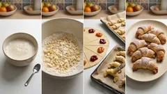 Maślane rogaliki z dżemem – kruche, złote i łatwe do zwijania