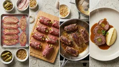 Zrazy wołowe miękkie jak masło – klasyczny przepis z boczkiem i ogórkiem