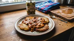 Placek ziemniaczany po węgiersku z sosem z tofu – sycący obiad bez mięsa