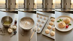 Baletki z białek z makiem i dżemem – lekkie ciasteczka, które zawsze się udają