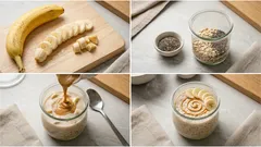 Nocna owsianka ciasteczkowa w słoiku – robisz wieczorem, jesz rano