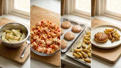 Kotleciki siekane z kurczaka z warzywami i mozzarellą – pieczone, zawsze soczyste