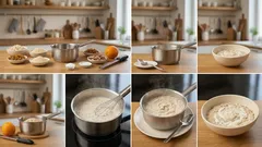 Owsianka świętomarcińska z białym makiem – kremowe śniadanie jak rogal w miseczce