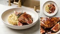 Kurczak w sosie figowo-balsamicznym z rozmarynem — prosty obiad z jednej patelni