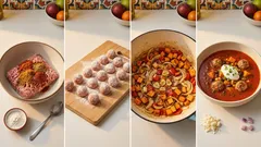 Zupa meksykańska z batatem i mini pulpecikami – sycąca, a robi się w jednym garnku