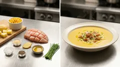 Zupa krem z kukurydzy z kurczakiem – gęsta, rozgrzewająca i prosta w przygotowaniu