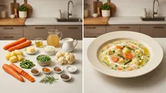 Zupa jarzynowa na bulionie drobiowym – domowa, kremowa i pełna warzyw