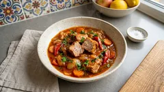 Gulasz wieprzowy po polsku – gęsty sos i kruche mięso dzięki prostemu duszeniu