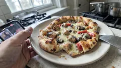 Pinsa BBQ z kurczakiem i pieczarkami – chrupiąca jak z pizzerii, a zrobisz ją w domu