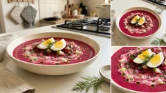 Chłodnik z botwinki na kefirze – kremowy, orzeźwiający i idealny na lato