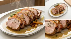 Schab pieczony z rozmarynem i czosnkiem – soczysta pieczeń na obiad i kanapki