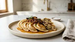 Pierogi z kapustą i grzybami – sprężyste ciasto na gorącej wodzie