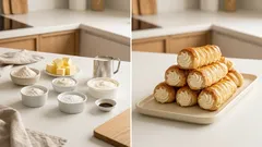 Rurki z kremem mascarpone: kruche, chrupiące i łatwe do nadziewania