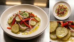 Sałatka z ogórków kiszonych i papryki – chrupiąca, gotowa w 10 minut