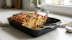 Babka ziemniaczana z boczkiem – chrupiąca z wierzchu, soczysta w środku