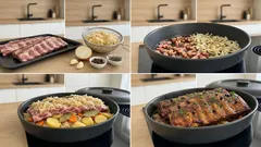 Żeberka pieczone w kiszonej kapuście – miękkie po 2 godzinach bez stania przy kuchence